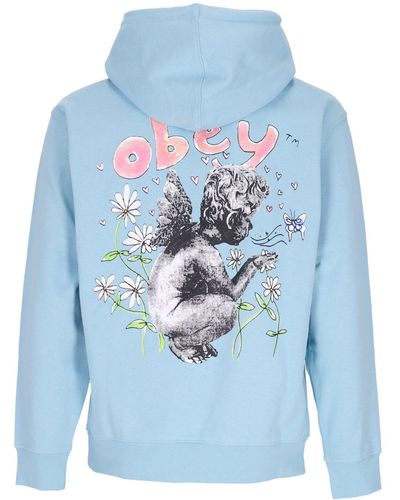 Obey Garden Fairy Premium French Terry 'Lightweight Hooded Sweatshirt Sky - Blue