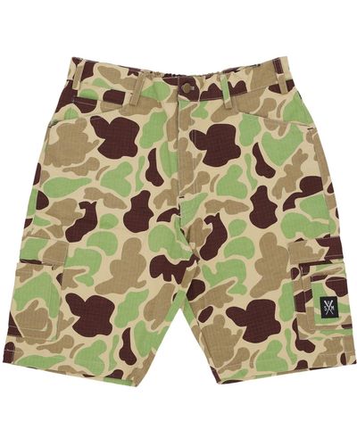5TATE OF MIND Retrofuture Combat Shorts Shorts - Green