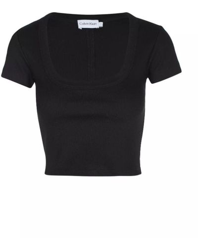 Calvin Klein T-Shirt Fur Frauen - Schwarz