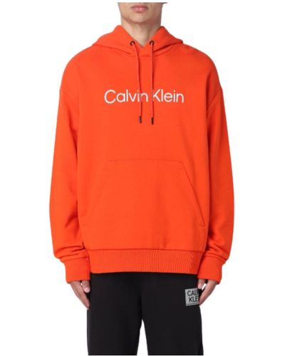 Calvin Klein Herren Sweatshirt - Orange