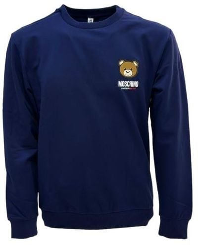 Moschino Sweatshirt Fur Manner - Blau