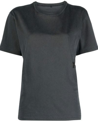 Alexander Wang T-Shirt Und Poloshirt Grau - Schwarz