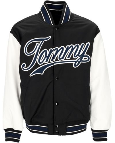 Tommy Hilfiger Collegejacke Herren Letterman Jacket Ext Schwarz/Multi