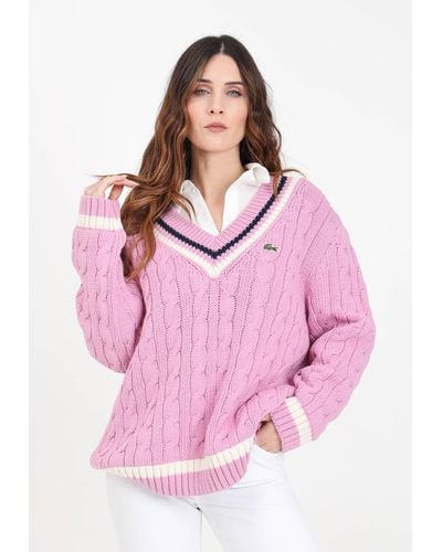 Lacoste Sweaters - Pink