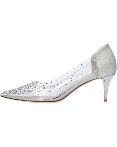 Le Silla Silberne Schuhe Mit Absatz - Weiß