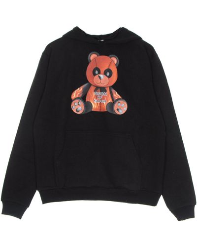 Vision Of Super Lightweight Hooded Sweatshirt For Pandy Print Hoodie - Black