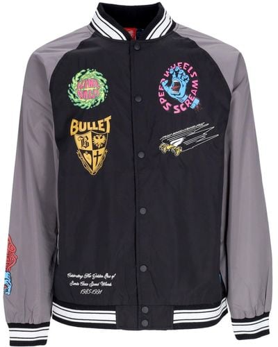 Santa Cruz Sw Celebration Jacket Blouson Bomber Homme Noir/Gris - Bleu