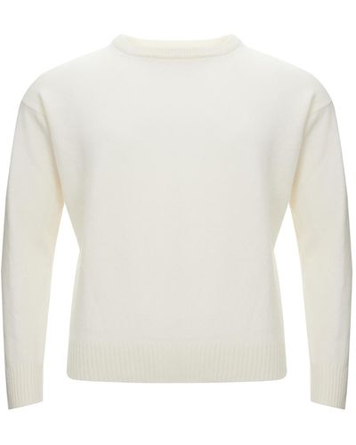 Gran Sasso Pullover Mit Rundhalsausschnitt Aus Wolle - Weiß