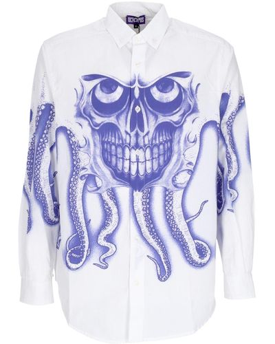 Octopus 'Long Sleeve Shirt Skull L/Shirt - Blue