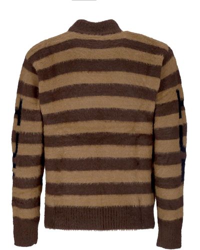Huf Shroom Jacquard Knit Sweater 'Sweater - Brown
