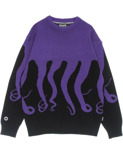 Octopus Original Herrenpullover Schwarzer Pullover - Lila