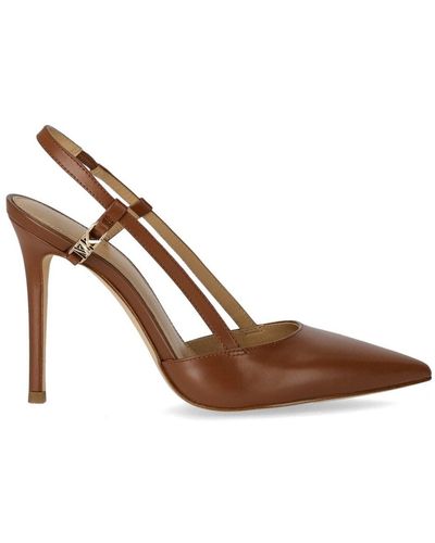 MICHAEL Michael Kors Escarpins slingback veronica luggage - Marron