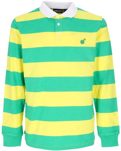 The Hundreds Pacific 'Long Sleeve Polo L/Rugby - Green
