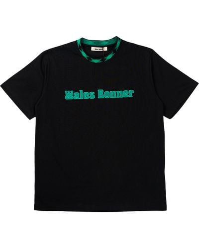 Wales Bonner Originelles T-Shirt - Schwarz