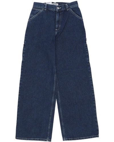 Carhartt Jeans W Jens Pant Stone Washed - Blue