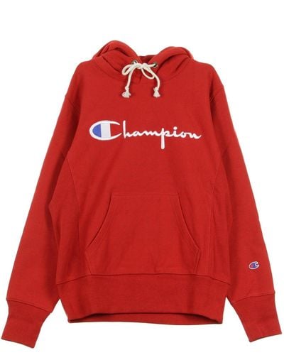 Champion 'Hooded Sweatshirt - Red