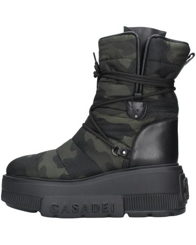 Casadei Camouflage-Stiefel - Schwarz