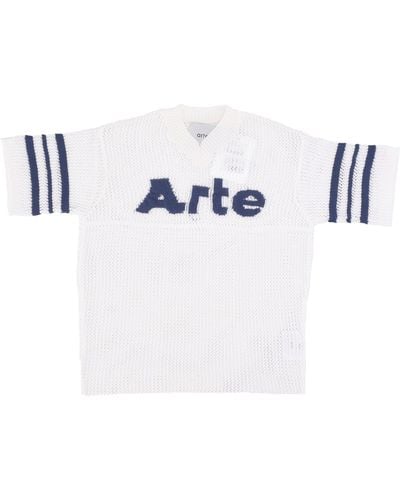 Arte' 'T-Shirt Shane Knit Stripe Shirt - White