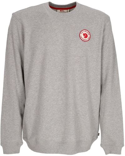 Fjallraven 'Lightweight Crewneck Sweatshirt 1960 Logo Badge Sweater Melange - Gray