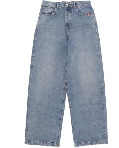 AMISH Jeans Wide Recycled Denim - Blue