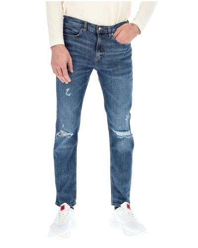 HUGO Jeans Mit Rissen Medium - Blau