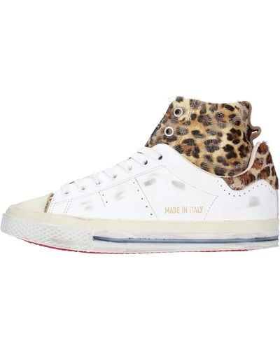 HIDNANDER Weib-Leopard Turnschuhe - Weiß