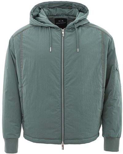 Armani Exchange Lightweight Hooded Jacket - Green