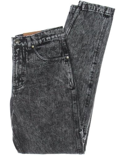 Karlkani Jeans Retro Moon Wash Denim Pants - Gray