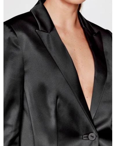 Calvin Klein Blazer Duchess Satin K20k204176 Slim Fit - Black