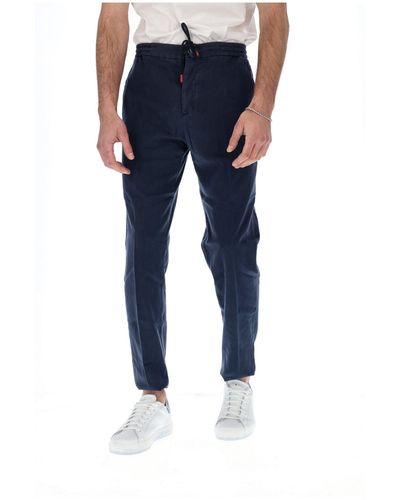 Kiton Herrenhose 97%Ly3%Ea Rtw - Blau