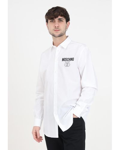 Moschino Weibe Gemusterte -Hemden - Weiß