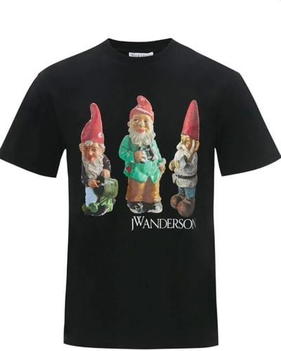 JW Anderson T-Shirt Und Poloshirt Schwarz