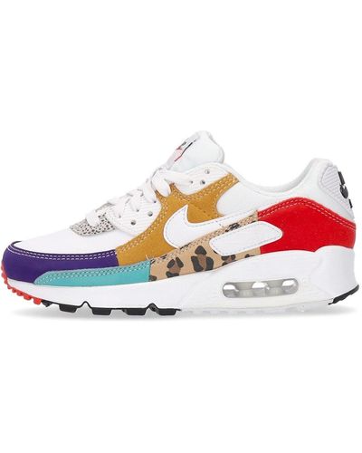 Nike W Air Max 90 Se Low Shoe//Light Curry/Habanero - White