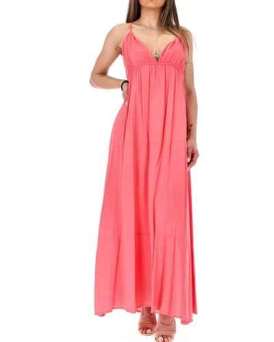 Fracomina Fi23Sd3001W63201 Coral Dress - Pink