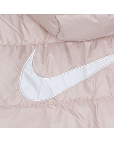 Nike W Therma Fit Repel Classic Hooded Parka Long Down Jacket - White