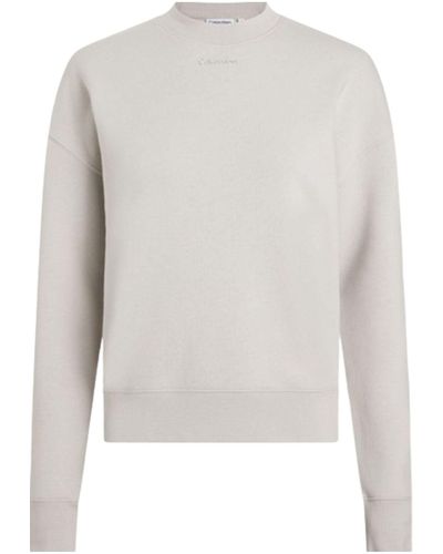 Calvin Klein Damen Sweatshirt - Weiß