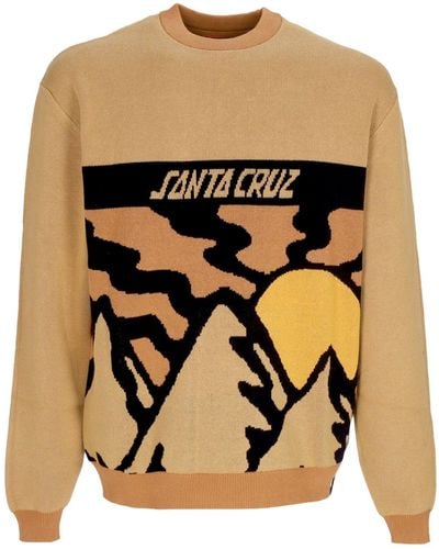 Santa Cruz Vista Knit Crewneck Pergament-Pullover Fur Herren - Schwarz