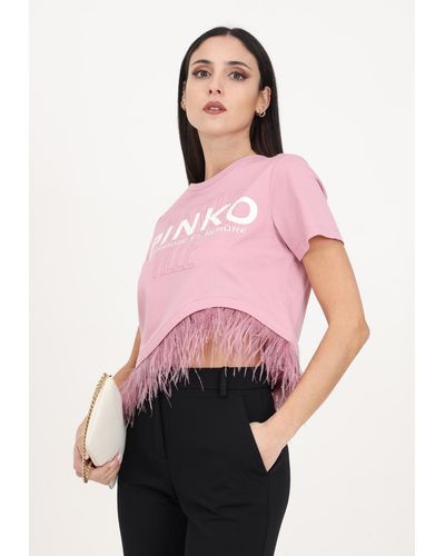 Pinko Orchidea Smoke T-Shirt Und Poloshirt - Pink