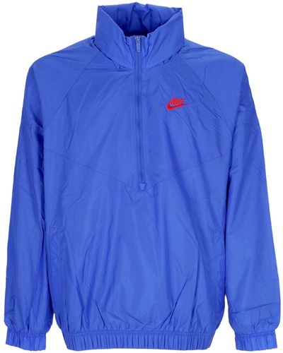 Nike Windbreaker Sportswear Woven Utility Jacket - Blue