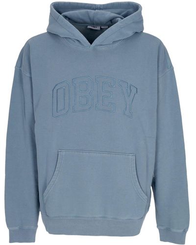 Obey Leichter Herren-Hoodie Pigment Collegiate Extra Heavy Hoodie Pigment Coronet - Blau