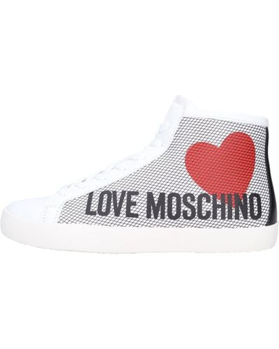 Love Moschino Ich Liebe Weibe Turnschuhe Von Moschino - Weiß