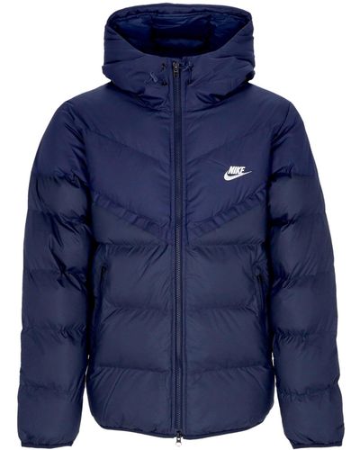 Nike Storm Fit Windrunner Primaloft Hooded Jacket Down Jacket Midnight/Obsidian/Sail - Blue