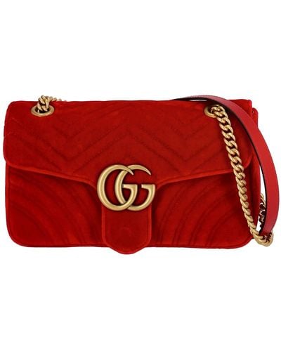 Gucci Shoulder Bag Or Shoulder Strap gg Marmont 443497k4d2t - Red