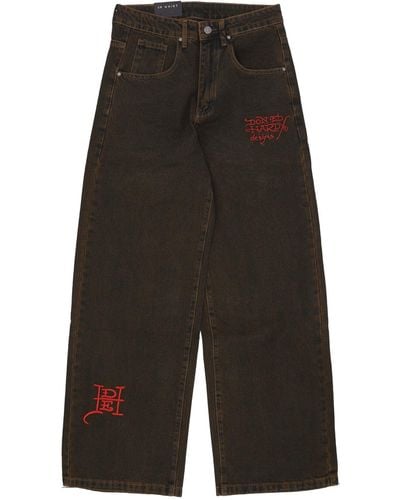 Ed Hardy Jeans Fireball Dragon Dirty Wash Jeans Tint - Black