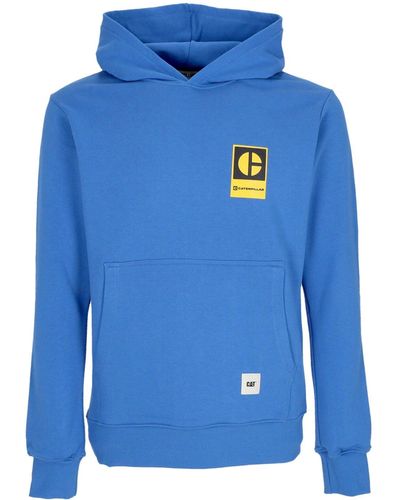 Caterpillar 'Lightweight Hooded Sweatshirt Block C Hoodie - Blue