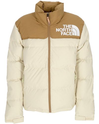 The North Face Doudoune Femme 92 Low-Fi Hi-Tek Nuptse Jacket Gravel/Utilitaire Marron - Neutre