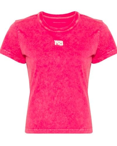 Alexander Wang T-Shirt Und Poloshirt Rot - Pink