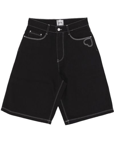 Arte' Silvain Heart Detail Shorts Shorts - Black