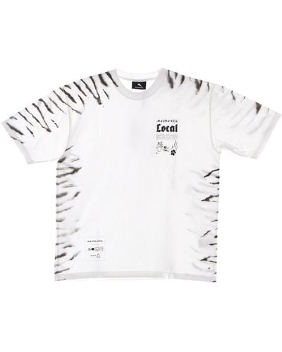 Mauna Kea Tiger Tee Weibes Herren-T-Shirt - Weiß