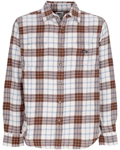 Obey Arnold Woven 'Long Sleeve Shirt L - Multicolor